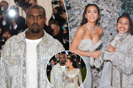 Filha de Kanye West, North, usa jaqueta Balmain do Met Gala de 2016 na festa de véspera de Natal dos Kardashian (fotos)