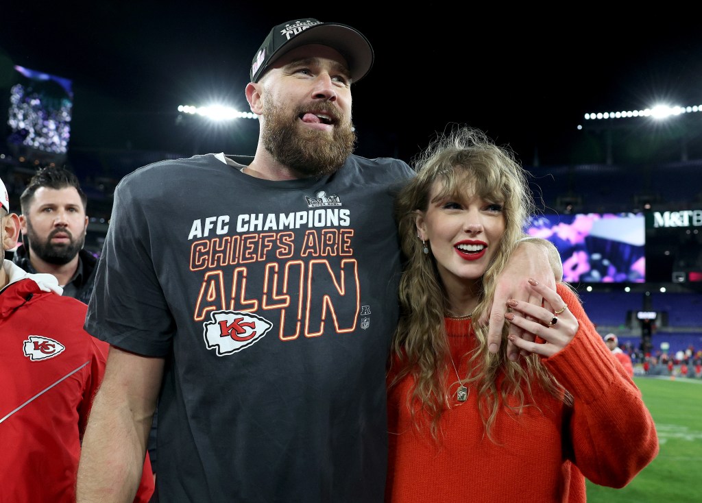 Travis Kelce revela segundo apelido para Taylor Swift após Chiefs avançarem para o Super Bowl 2024