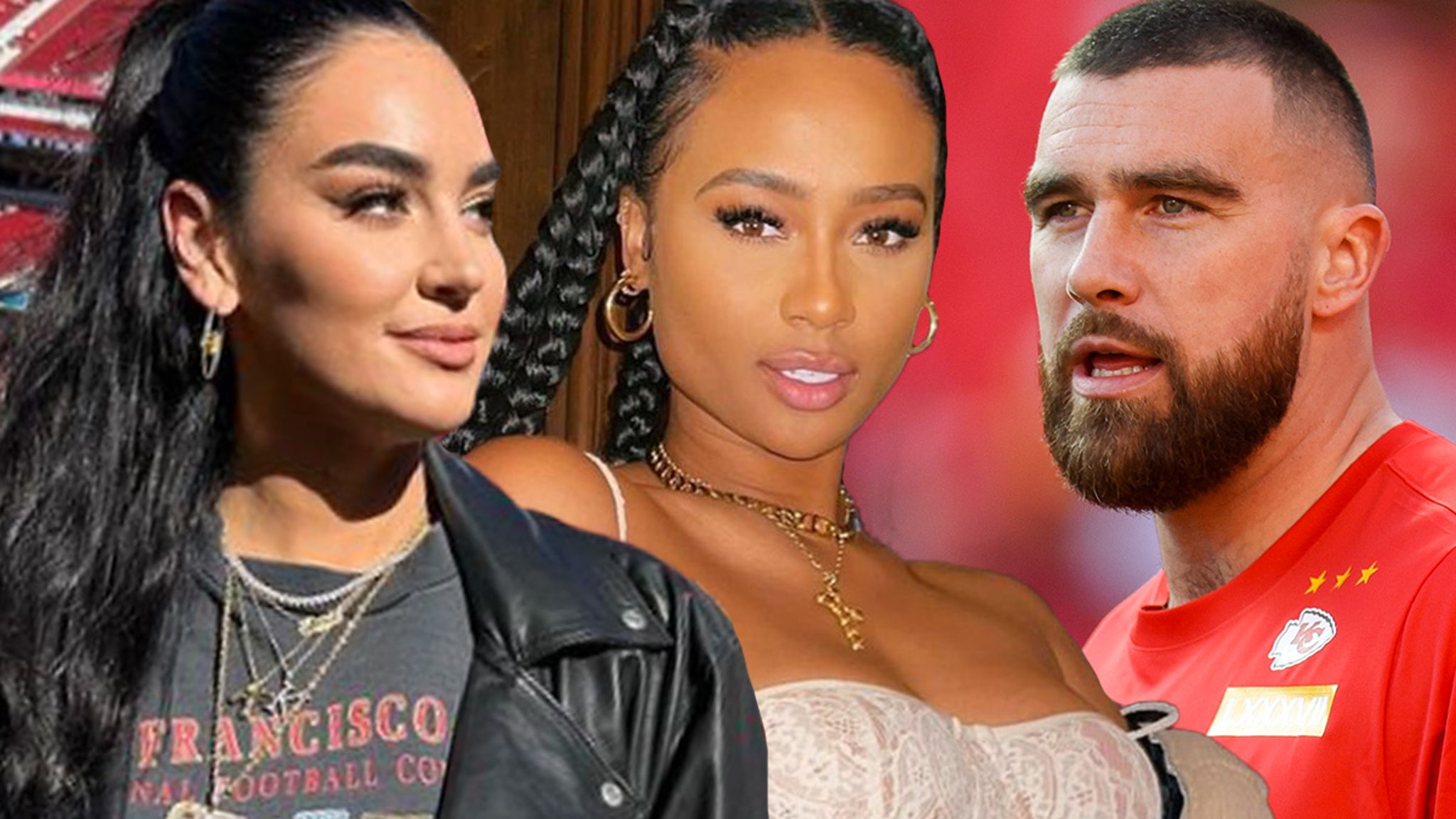 Ex de Travis Kelce, Kayla Nicole, Festeja com Esposas e Namoradas dos Jogadores dos 49ers em Las Vegas