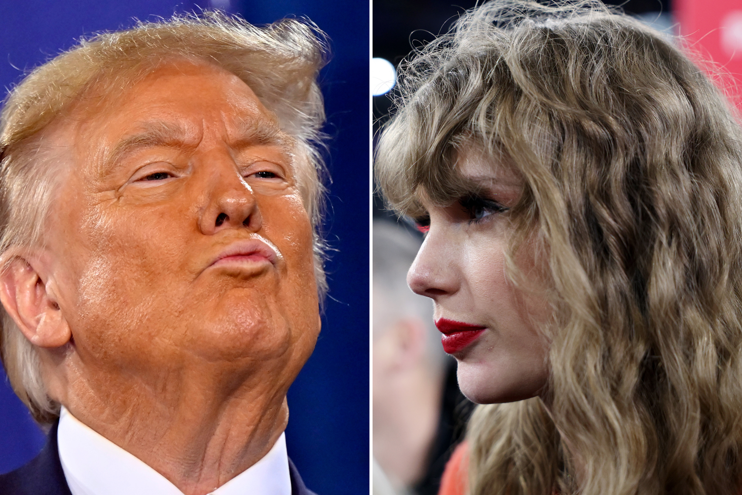 Trump Comenta Possível Apoio de Taylor Swift a Biden Antes do Super Bowl