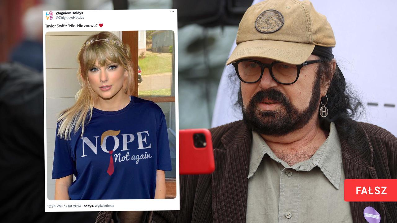 Taylor Swift em camiseta anti-Trump. É uma foto falsa