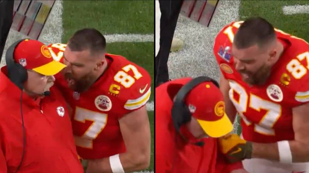 Travis Kelce é criticado por ‘comportamento inapropriado’ após parecer empurrar técnico durante o Super Bowl