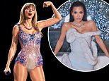 Taylor Swift reacende amarga briga com Kim Kardashian ao lançar música depreciativa direcionada à estrela de reality show: ‘O supremo f**k you