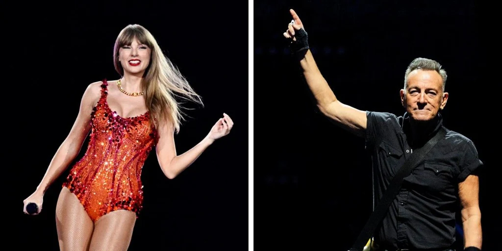 Taylor Swift e Bruce Springsteen: mudança de guarda na velha Europa